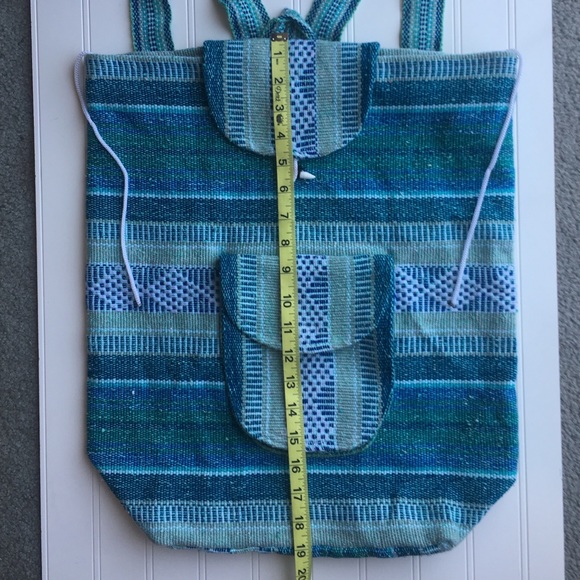 Woven Artisan Backpack from Mexico - Picture 2 of 8